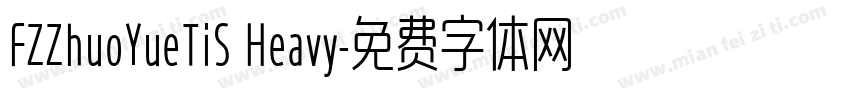 FZZhuoYueTiS Heavy字体转换